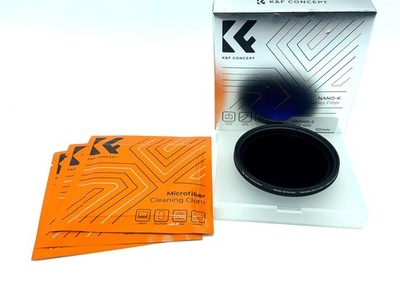 K&F Concept Graufilter Nano-K HMC Variable ND2-400 OVP Filter 62mm Kreisförmig
