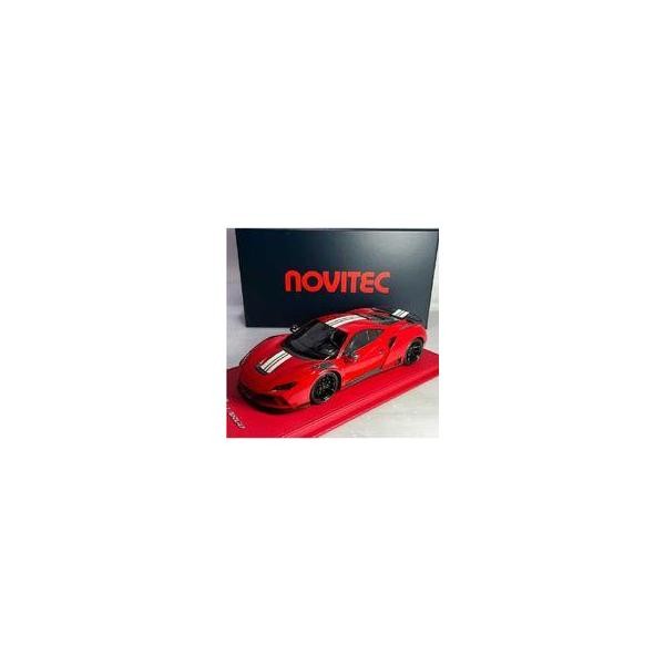 1/18 Peako Ferrari F8 Tributo Novitec N-Largo Red with It Strip Ltd 20 pcs 84306