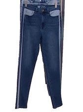 DG2 Diane Gilman Virtual Stretch 2Tone Skinny Ankle Jean Midtone 22PW