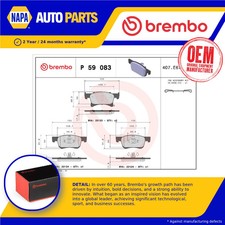 Brake Pads Set fits OPEL ADAM M13 1.2 Front 12 to 19 Brembo 1605281 39122150 New