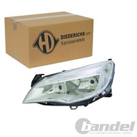 Diederichs Halogen Scheinwerfer Mit LWR Chrom TFL Rechts Passend FüR Opel Astra