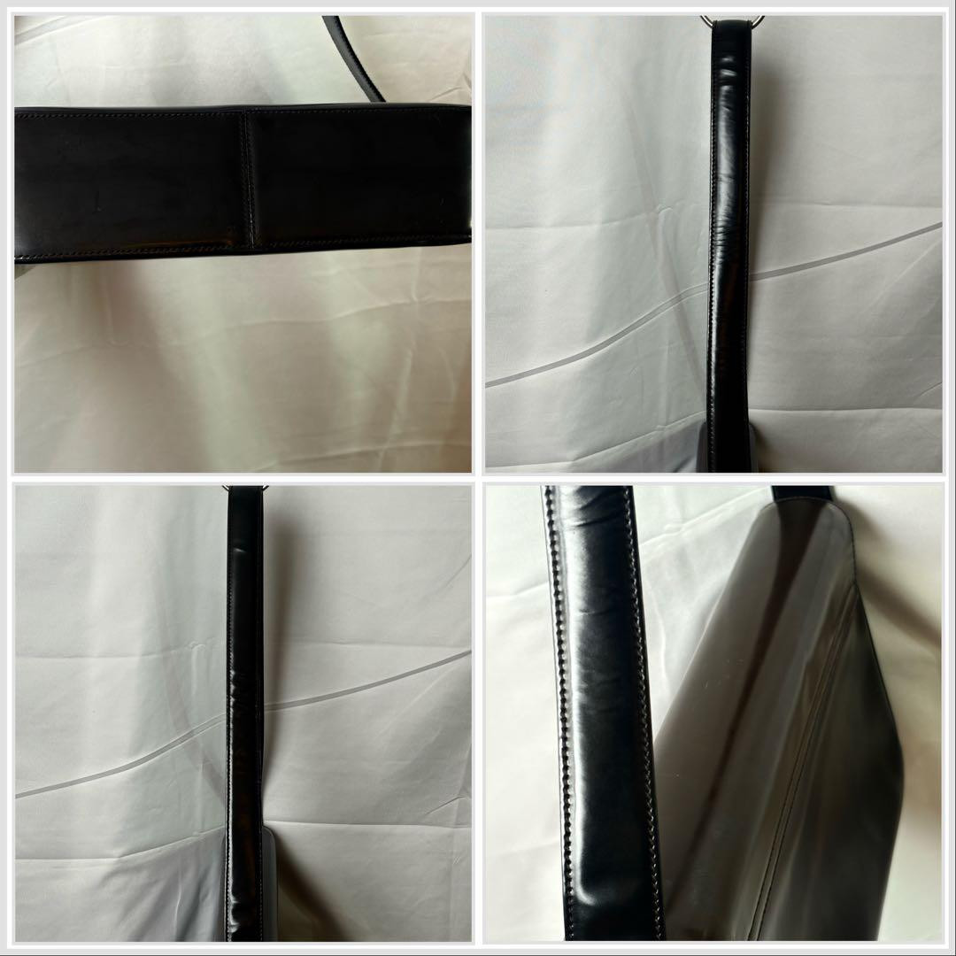 PRADA Enamel Leather Shoulder Bag Black Authentic Classic Crossbody Purse Japan thumbnail 7