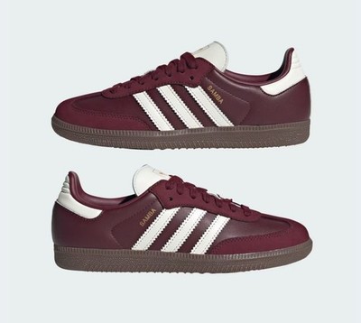 NEW Adidas Samba OG Maroon Off White Gum JR8844 Size(s) 7.5w-9.5w NO BOX