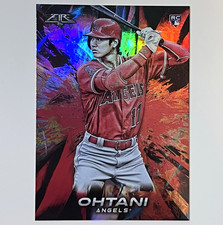 Topps 2018 Fire Shohei Ohtani RC Rookie Card #150 Flame Red Parallel Holofoil