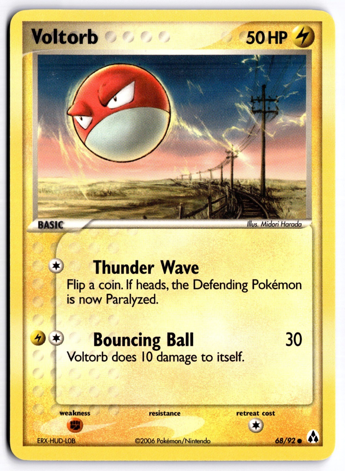 Voltorb 68/92 EX Legend Maker Common NM