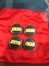 Set 4of Bbs Wheel Centre Cap Alloy Hub Center Caps 60mm Black Gold New 4 Pieces