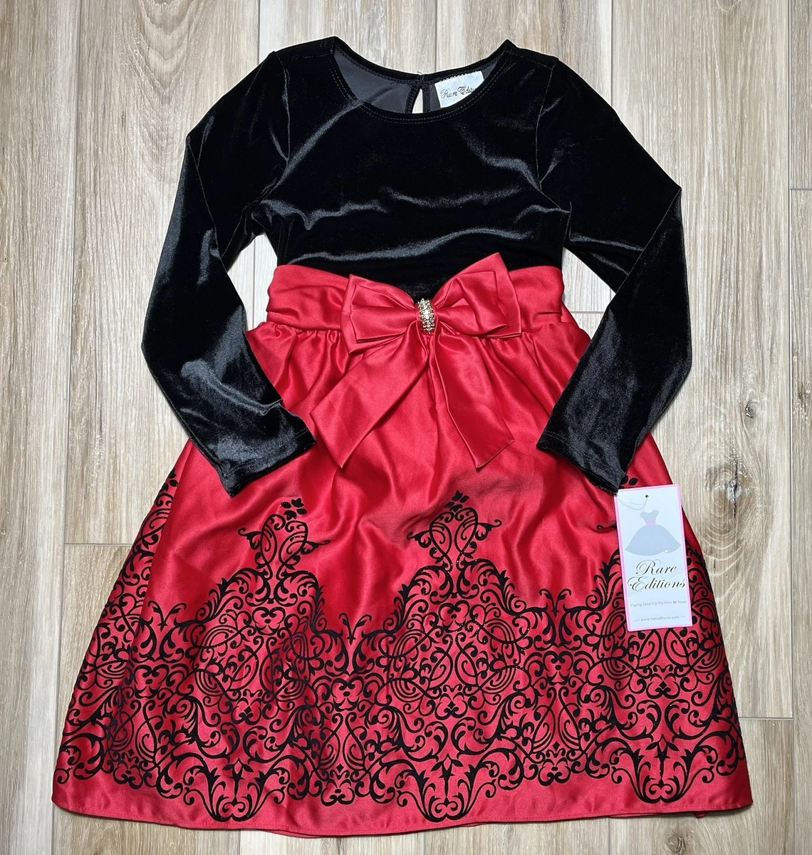 Rare Editions Red Christmas Dresses for Girls for sale | eBay