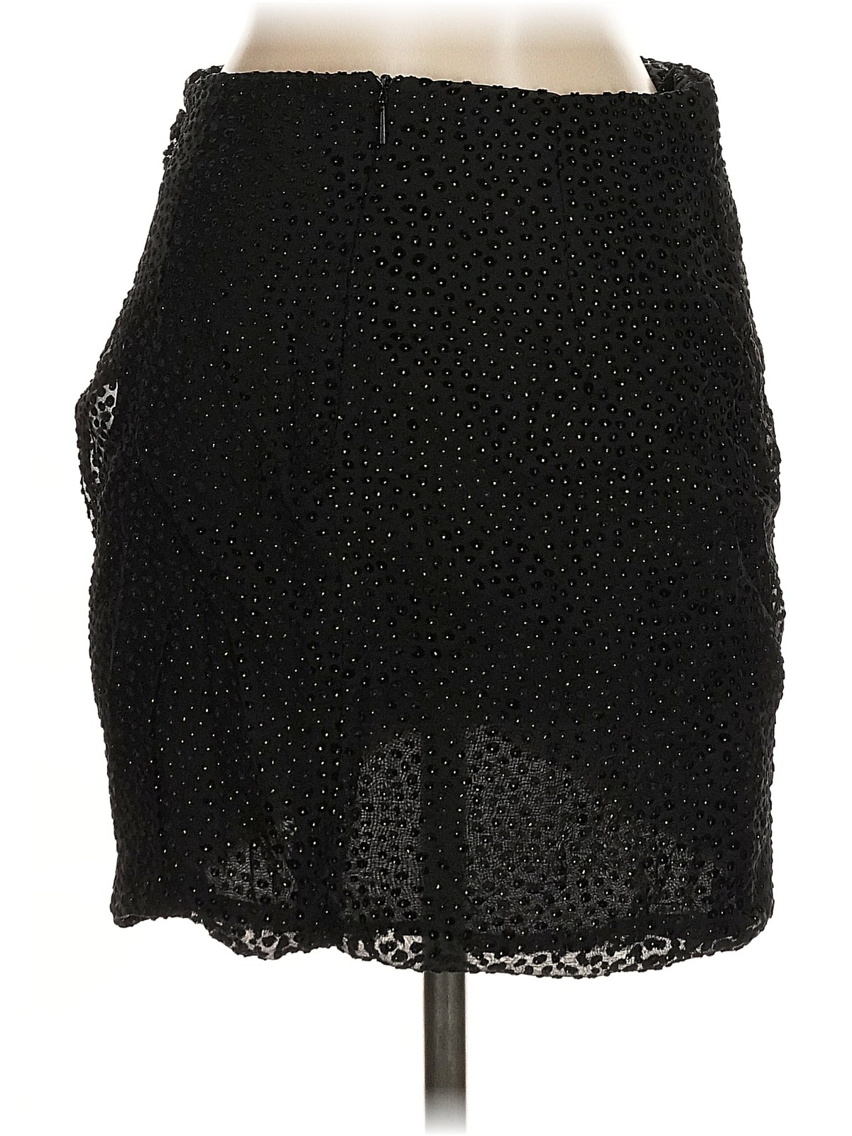 Mango Women Black Casual Skirt XS thumbnail 2