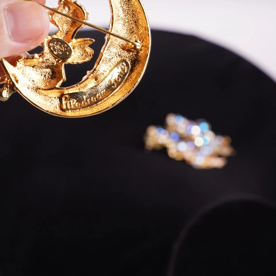 Broche y pendientes caprichosos Pipedream Fairy burbuja soplando luna niño Foto 4 de 4