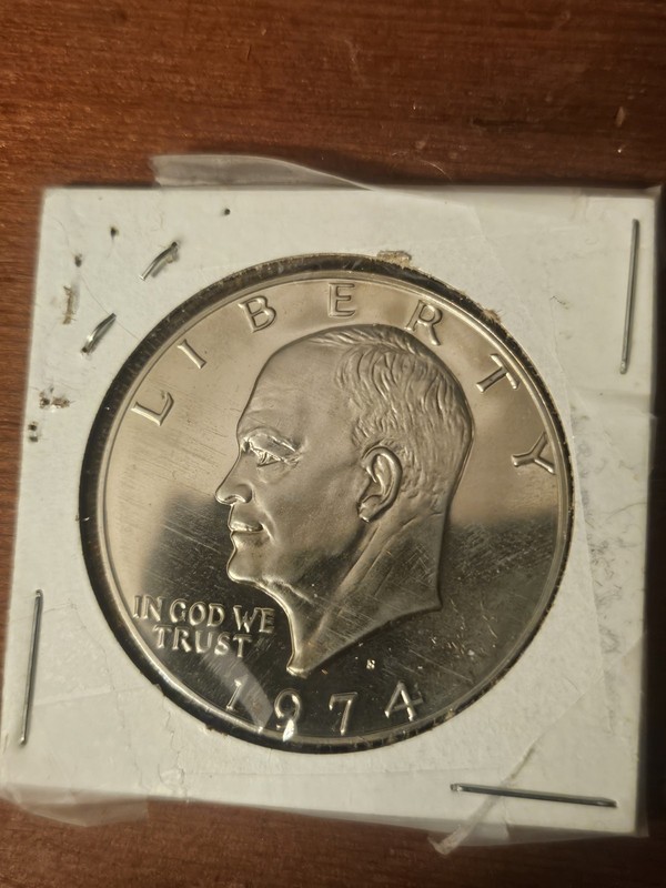1974 S Proof Like Eisenhower Silver Dollar
