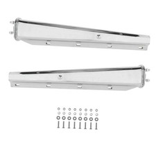 30" Heavy Duty Spring Loaded Mud Flap Hangers for Semi Trucks All in One Chrome