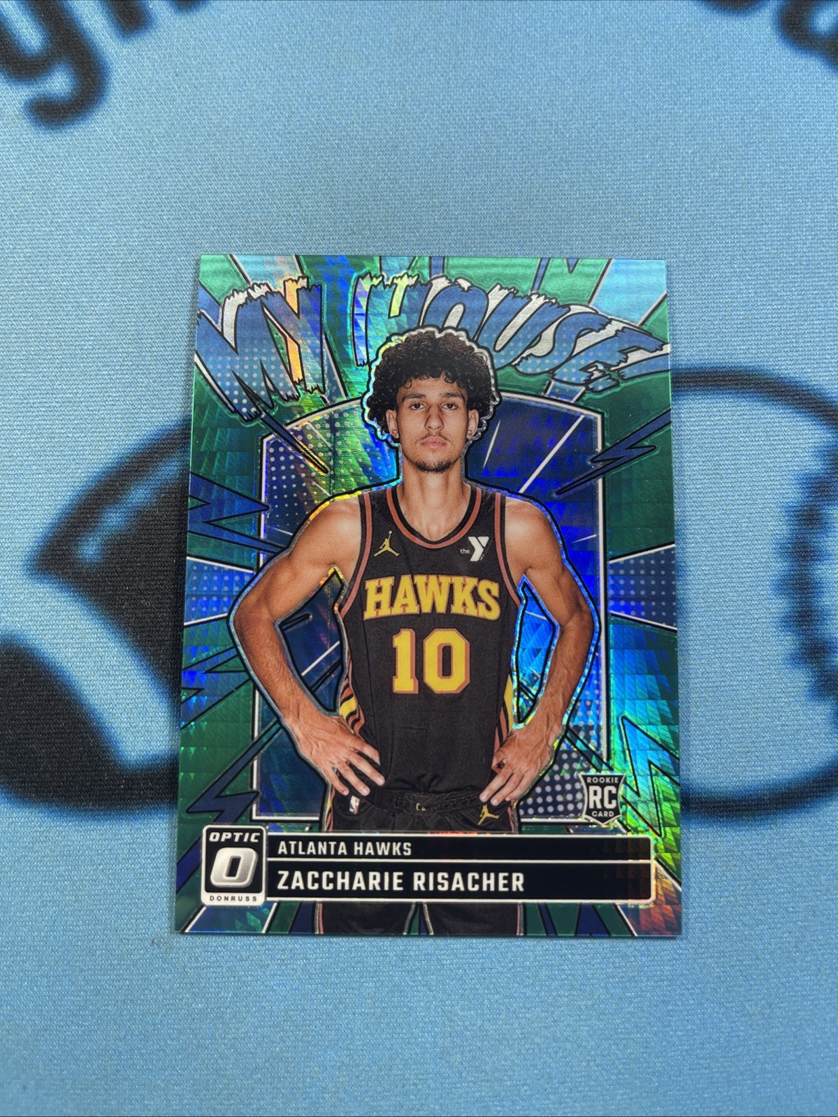 ZACCHARIE RISACHER 2024-25 OPTIC MY HOUSE GREEN HYPER /249 RC MINT!