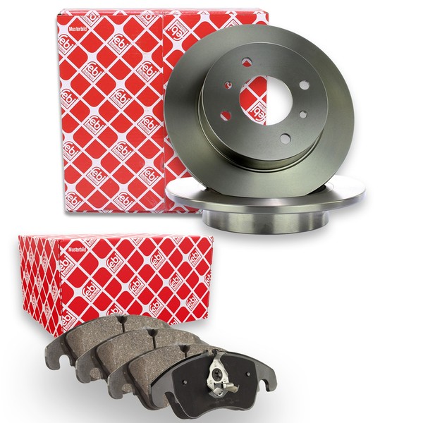 Febi Bremsscheiben Ø271Mm + BeläGe Hinten U.A. Passend FüR Ford Focus 3 Turnier-image