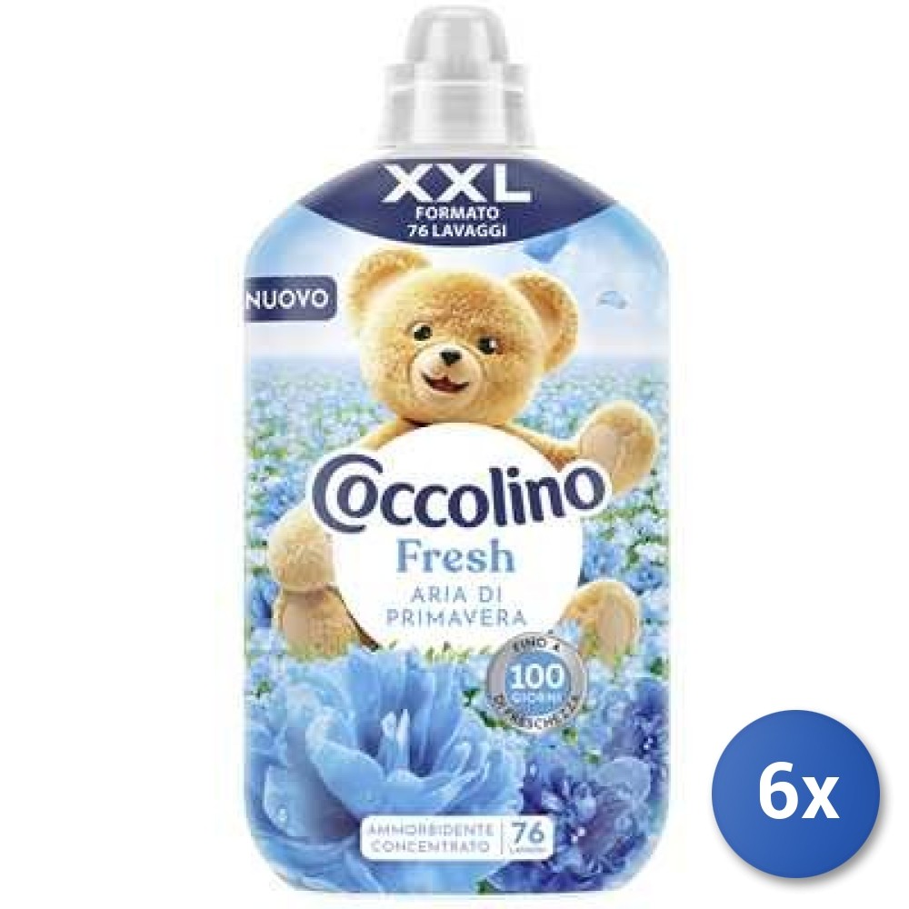 Coccolino Ammorbidente 6x 1750ml Concentrato Primavera 76 Lavaggi