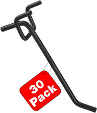 Pegboard Hooks Accessories 30Pcs 4Inch Metal Peg Board Tool Hangers Black