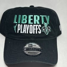 New York Liberty New Era 9Twenty  Strapback Adjustable Hat WNBA Black NWT