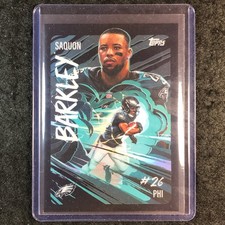 2025 Topps Chrome Football SAQUON BARKLEY Ultra Violet SSP #UV-20