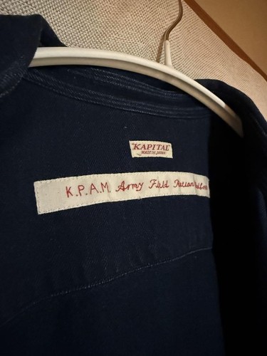 KAPITAL K.P.A.M Army Shirt Navy Gr. L Gebraucht - Bild 8 von 24