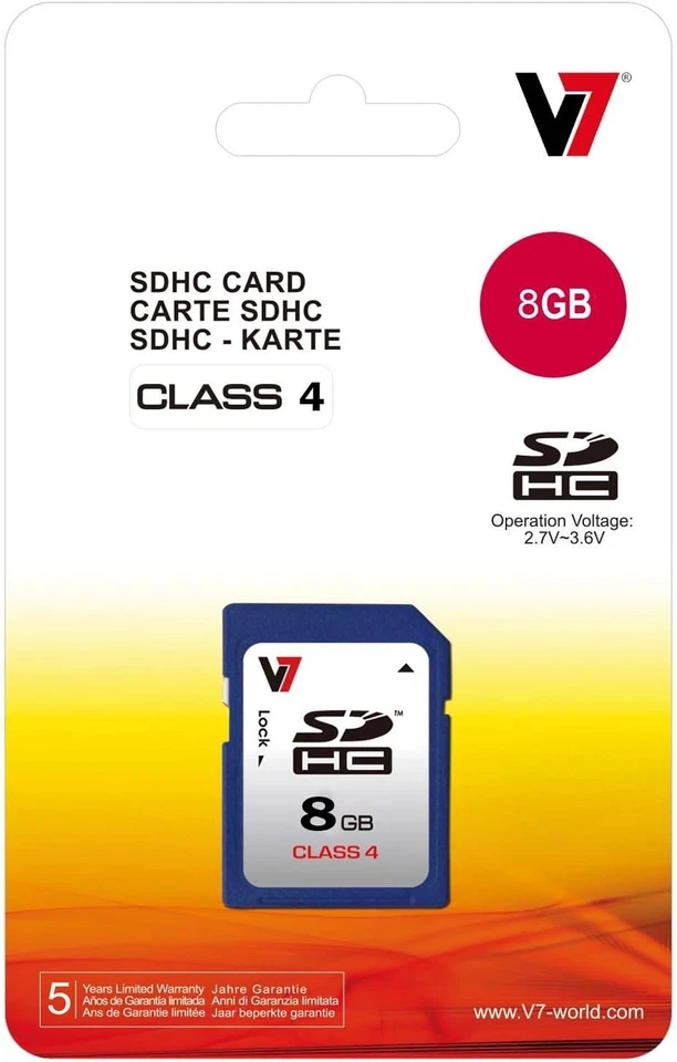 Sd Card 8Gb Sdhc Cl4 Retail NEU - Image 3 of 3