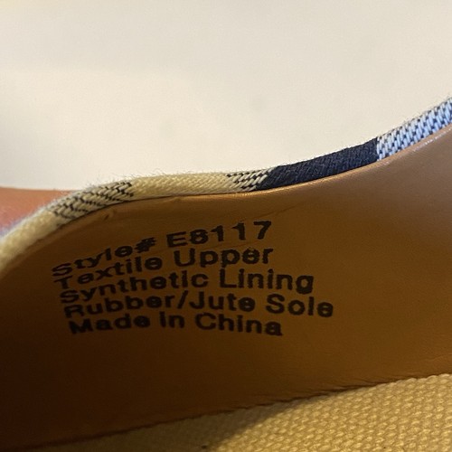 J. Cuñas alpargata de guinga Crew Seville para mujer 10 #E8117 - Imagen 6 de 7