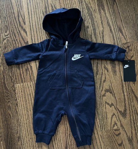 NUOVA TUTA CON CAPPUCCIO AIR NIKE BAMBINI E RAGAZZE REGALO BLUE MARINA. 0-12 mesi - Foto 8 di 10