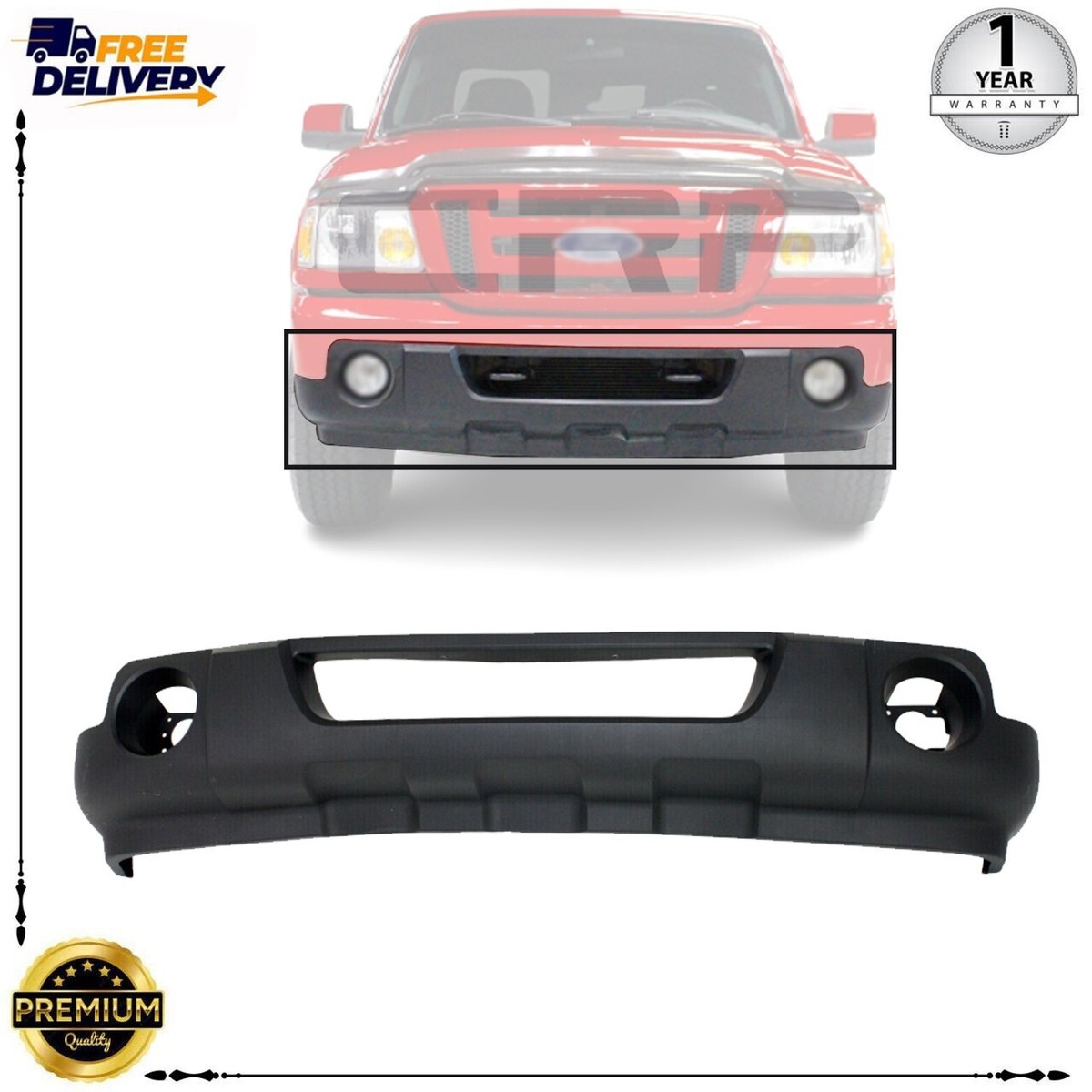 ぶーん Front Primed Bumper Cover Assembly For 90-96 Nissan Z32 300ZX