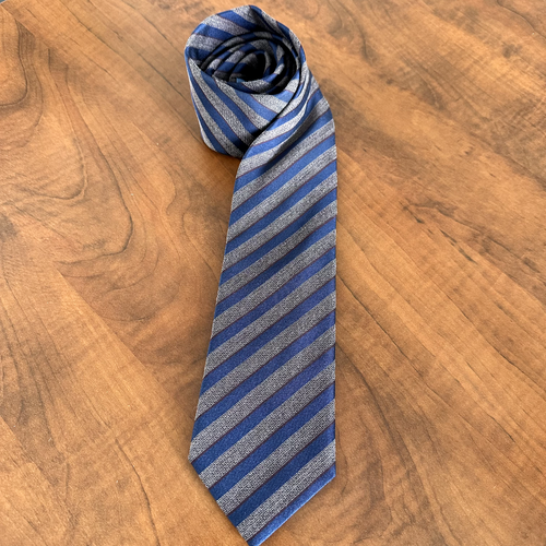 TINO COSMA Necktie Size 3X58" Silk Repp tie Italian Repp Tie - Picture 2 of 3