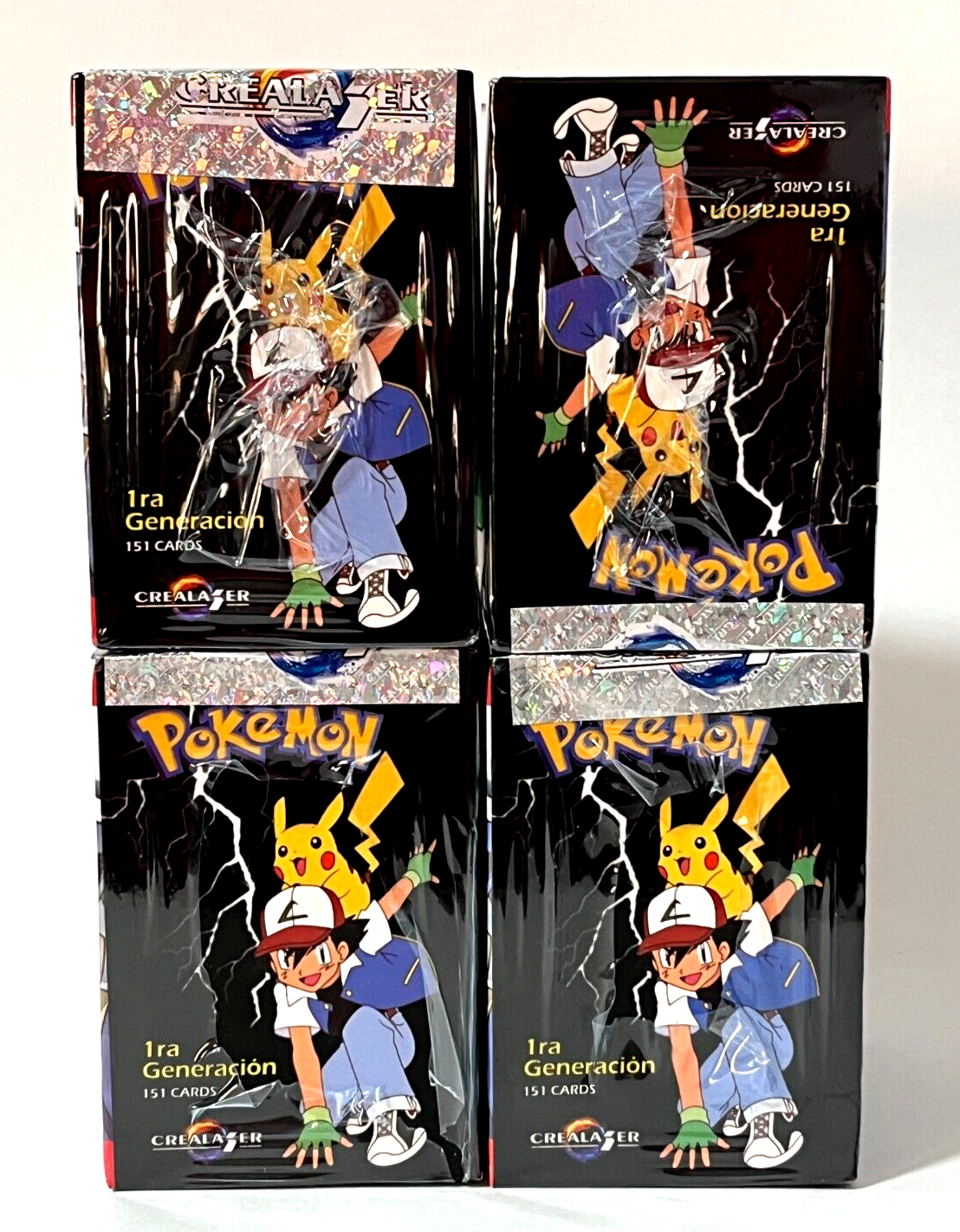 2025 Pokemon TCG Crealaser Box Set - 4 Boxes Featuring Kanto Mew Charizard Gengar Mewtwo