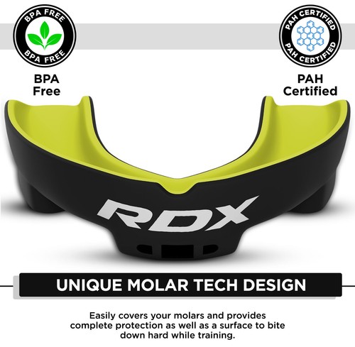 RDX Boxing Mouth Guard with Case MMA Gum Shield Teeth Grinding, Mouth Protector - Picture 25 of 58