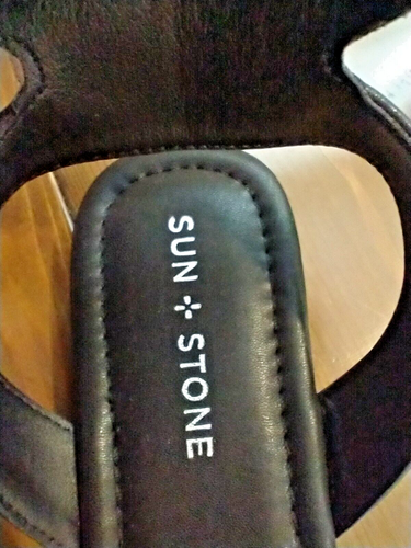 SUN + STONE "MONAACO" OPEN TOE ANKLE STRAP FLAT SANDALS 11M NEW MSRP 49.50 - Picture 11 of 13