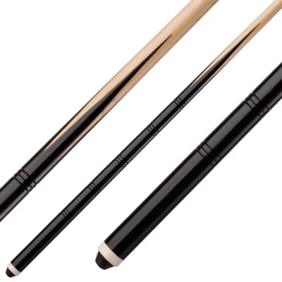 2x Billard Pool Queue Cue Kö Classic STANDARD 123 cm einteilig Holz Kinderqueue