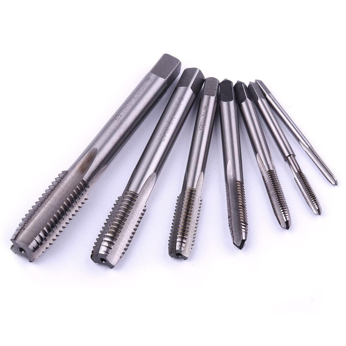 M8x1.25mm Pitch HSS Metric Tap Hand Machine Tap Set Left Hand Thread