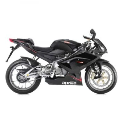 Komplette 20-Stück Verkleidung für Aprilia RS 125 06-11 in Glänzend Schwarz