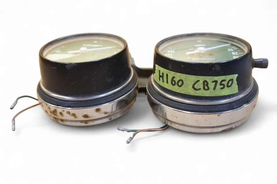 1973-1976 Honda Cb750 Cb 750 Four Sohc Speedometer Tachometer Gauges H160 *AH44 - Image 4 of 4