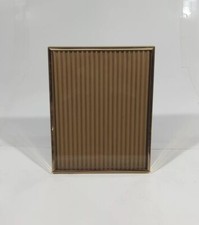 Vintage Table Top Photo Picture Frame 8x10 Gold Metal Ornate Brass Mid Century