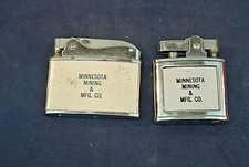 VINTAGE LIGHTERS, MINNESOTA MINING  MFG. CO., LOT OF TWO, WARREN