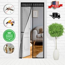 Magnetic Magic Screen Door Mesh Curtain Durable Hand Free Mosquito Net 39"x82"