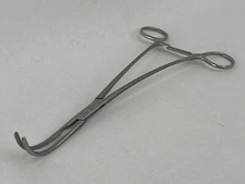 PILLING 35-3630 DeBakey Clamp Acutely Curved 3.3cm Tip Curved Shaft 24.5cm L