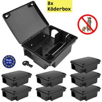 8 X KöDerstation Kompaktbox KöDerbox MäUsebox Rattenbox NagerköDerstation Petigi