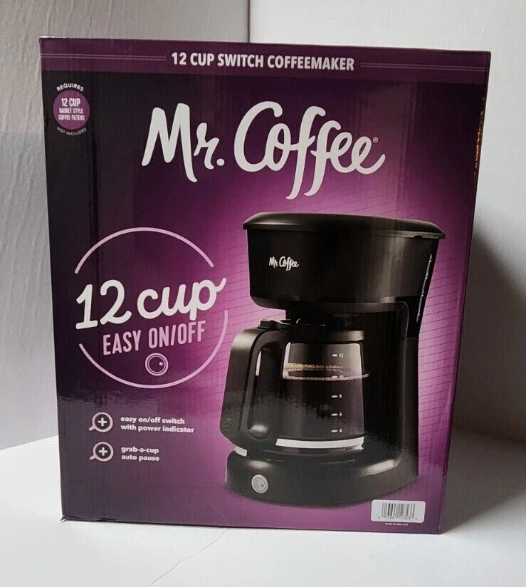 Mr. Coffee 12 Cup Switch Coffeemaker Black