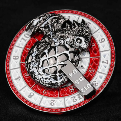 7-in-1 Metall RPG Fingerkreisel Spinner Roulette Rad DND Würfel DSA Rollenspiel