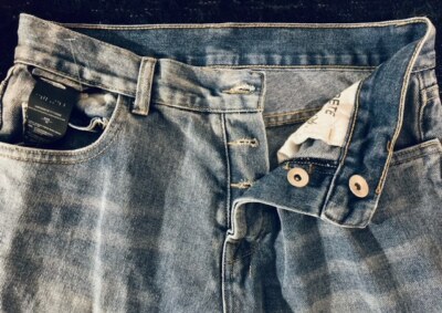 BEN TAVERNITI UNRAVEL PROJECT Boy Skinny Button Fly Jeans sz 25