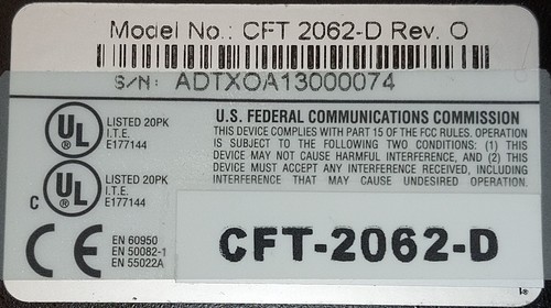 CONVERTISSEUR ETHERNET 5VDC 1A CANARY CFT-2062-D - Photo 8/12