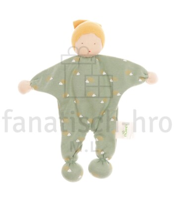 Alana Püppchen grün Igel Schmusetuch Kuscheltuch Puppe DM Wichtel Waldorf Art