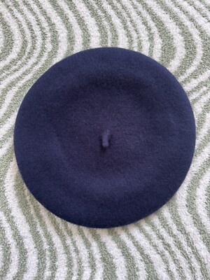 Morgan & Taylor Navy Beret Hat One Size Fits Most | eBay display picture 3