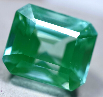 Extremely Flawless 9.25 Ct Natural Green Tourmaline GGL Certified Treated Gem