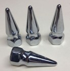 4 YAMAHA XS650 CHROME SPIKE EXHAUST NUTS pipes cafe xs 650 chopper bobber 10mm
