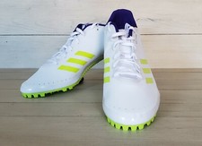 Adidas Sprintstar Track Field Spikes White/Neon/Blue CP9081 Mens Size 12.5