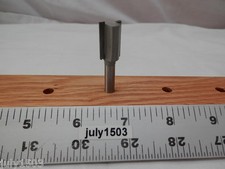 (1) NEW  1/2" D Straight Bit Carbide Tipped Router Bit 1/4" Shank qw