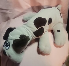 VINTAGE Tonka 18" Pound Puppies Gray Dog w/ Drk Brown Spots and Ears Collar